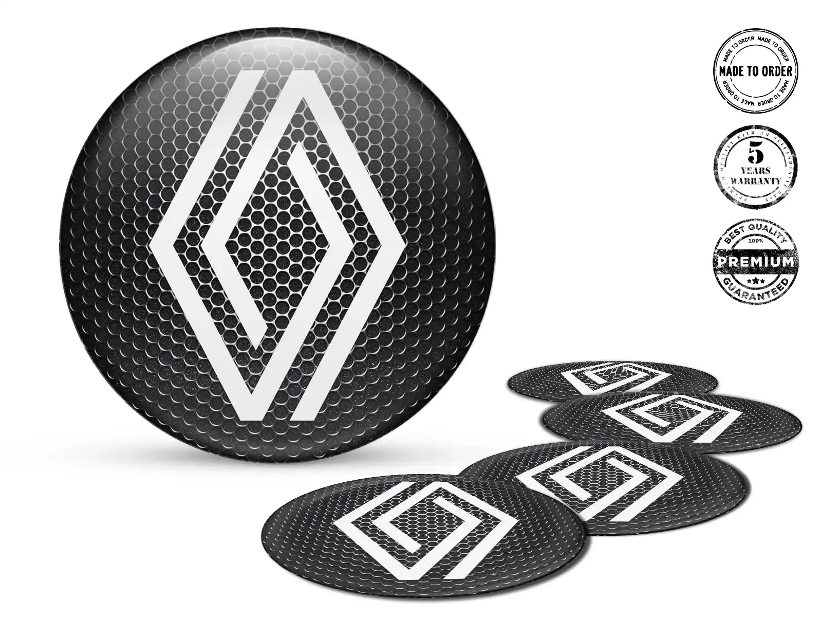 Renault Radplaketten Stil Individuelles Dome-Design